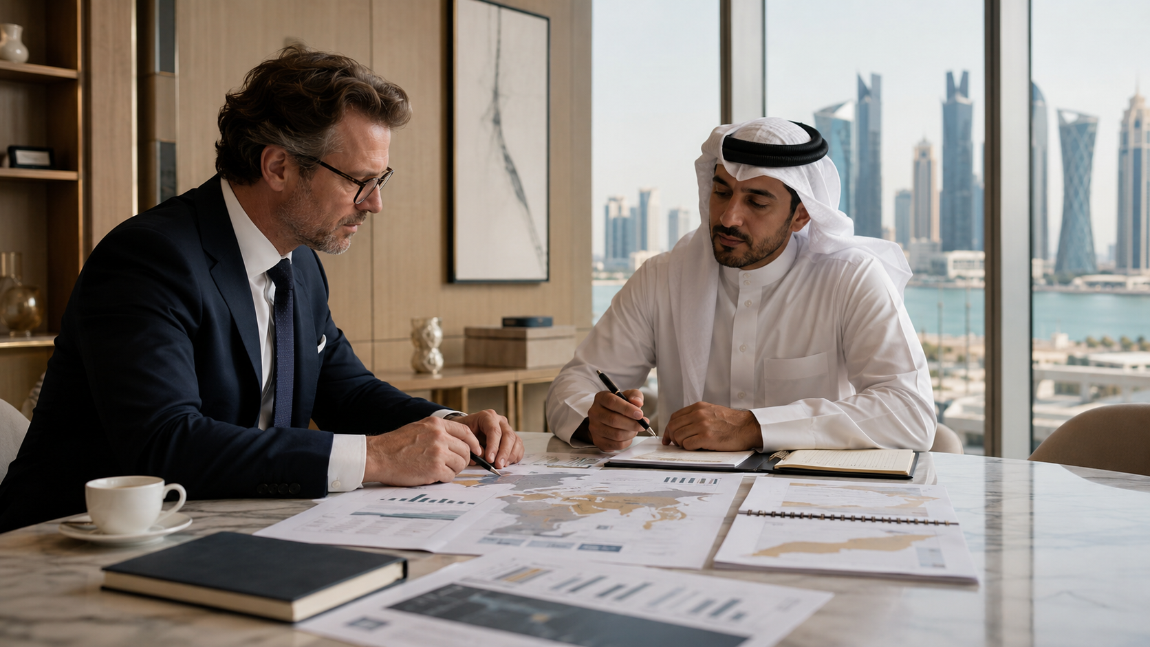 Doha commercial district and market-entry planning context