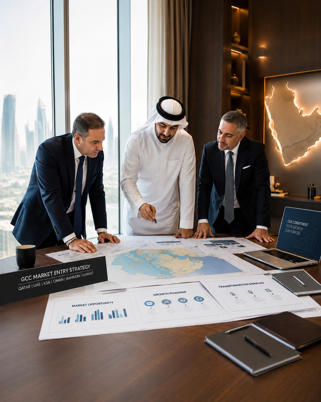Contemporary GCC business architecture representing the clients Clearway works with